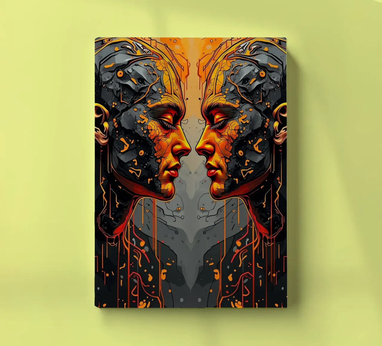 Mirror_image_orange_3 notebook by AI-Portraits by LK