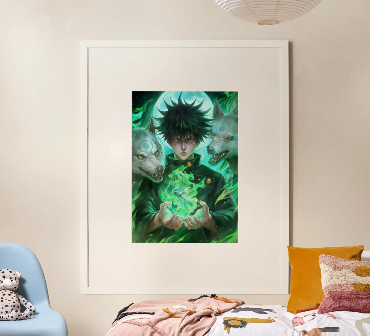 Jujutsu Kaisen poster con telaio in plastica da Fleur de Lys