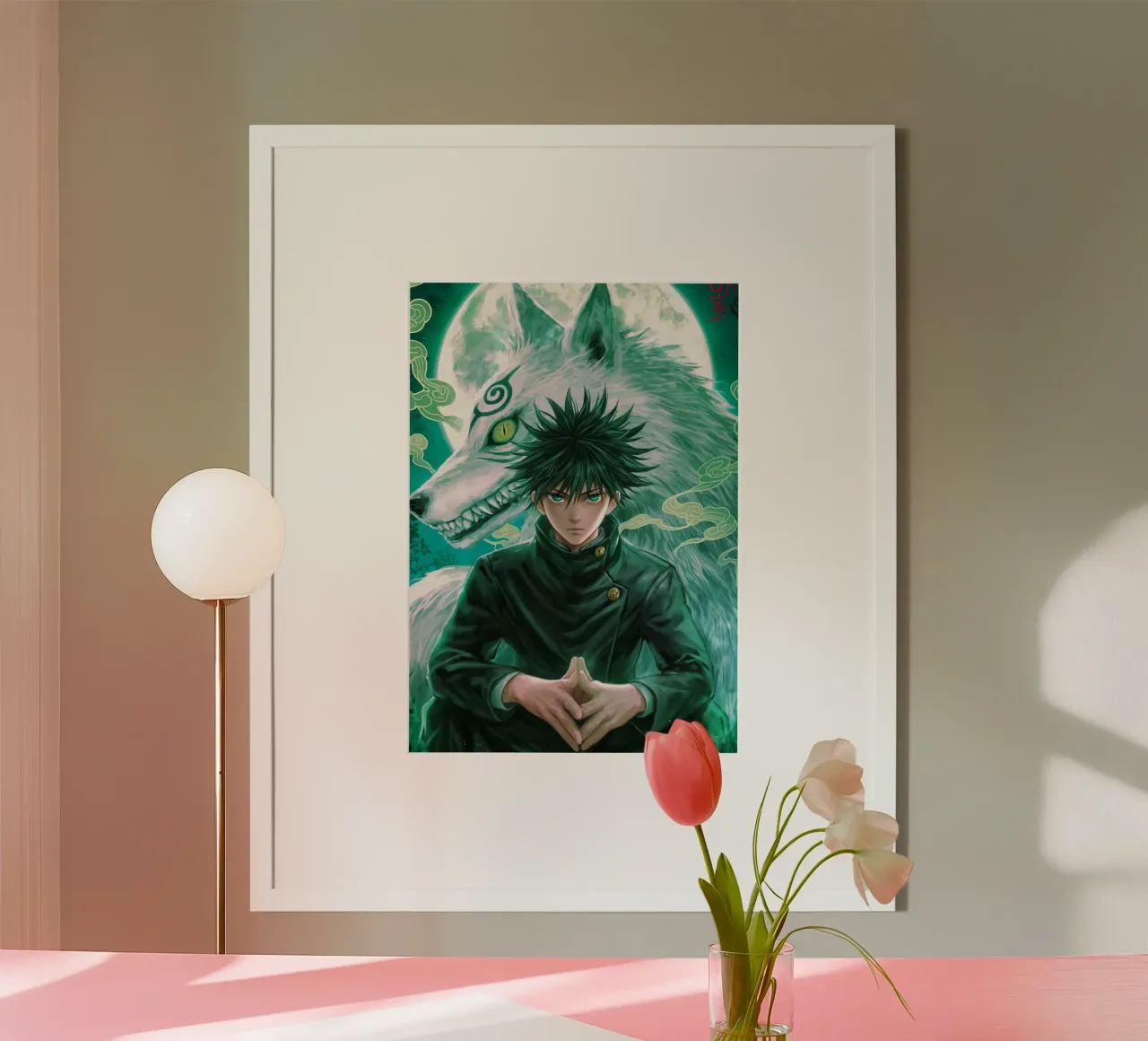 Jujutsu Kaisen poster con telaio in alluminio da Fleur de Lys