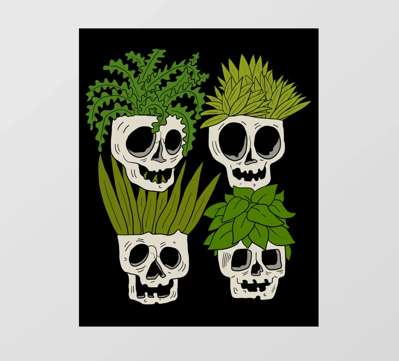 Skulls pots telo in pvc da TijanaArtStudio88