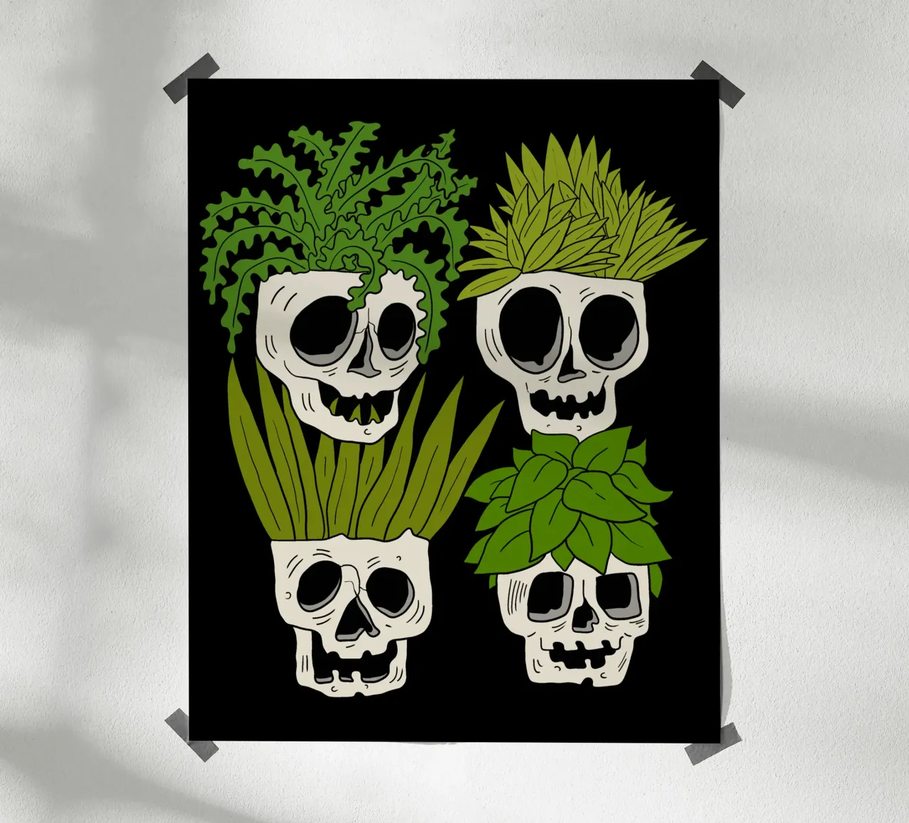 Skulls pots poster da TijanaArtStudio88