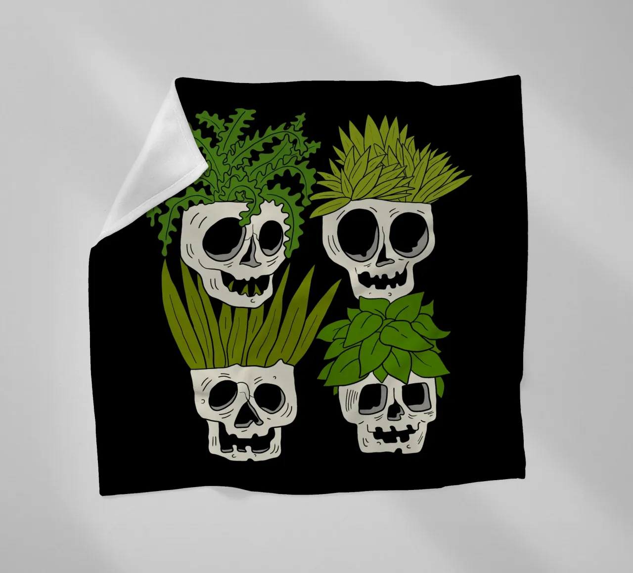 Skulls pots coperta in pile da TijanaArtStudio88
