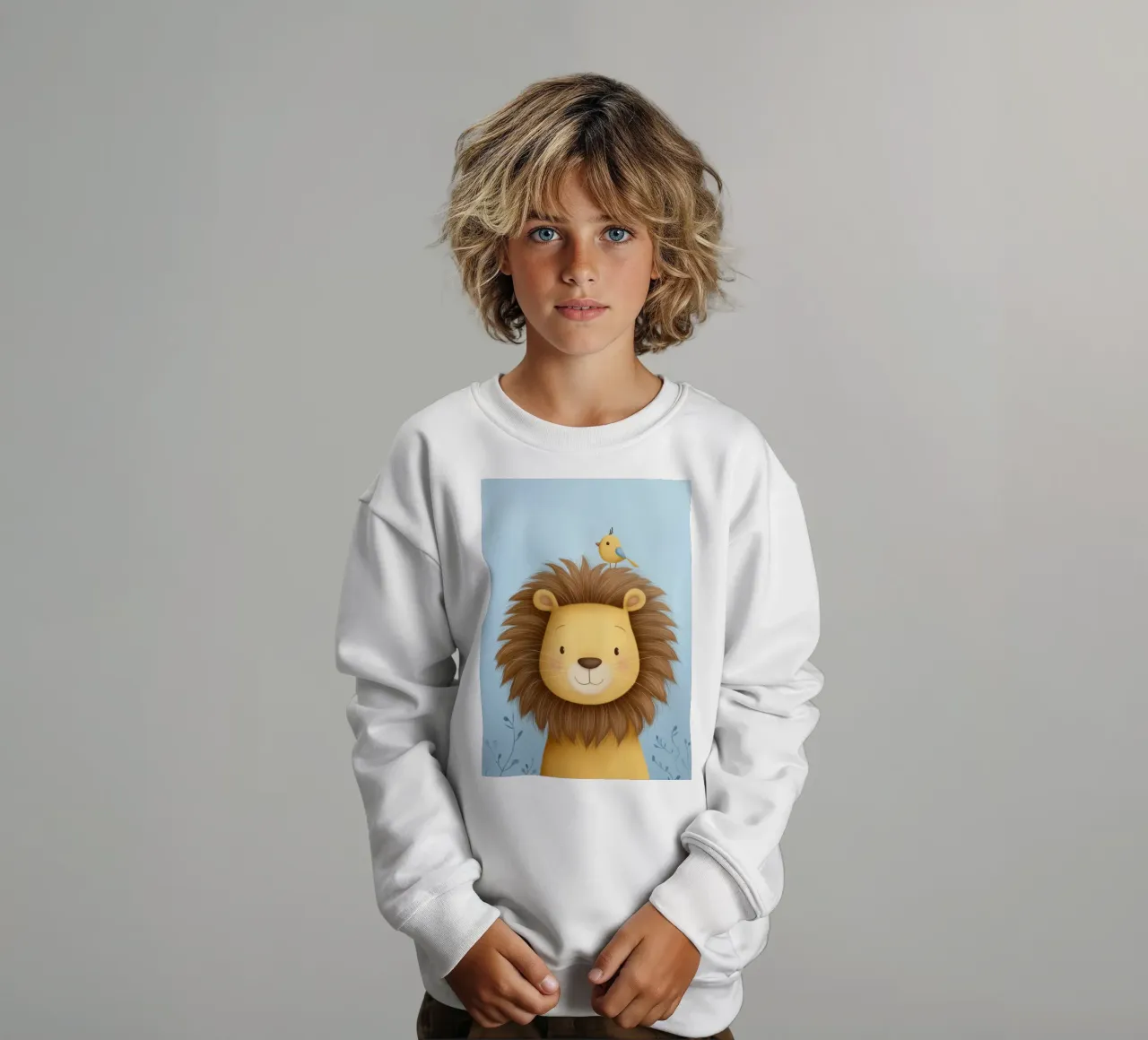 Lion & the Little Bird felpa bambino da Kiara