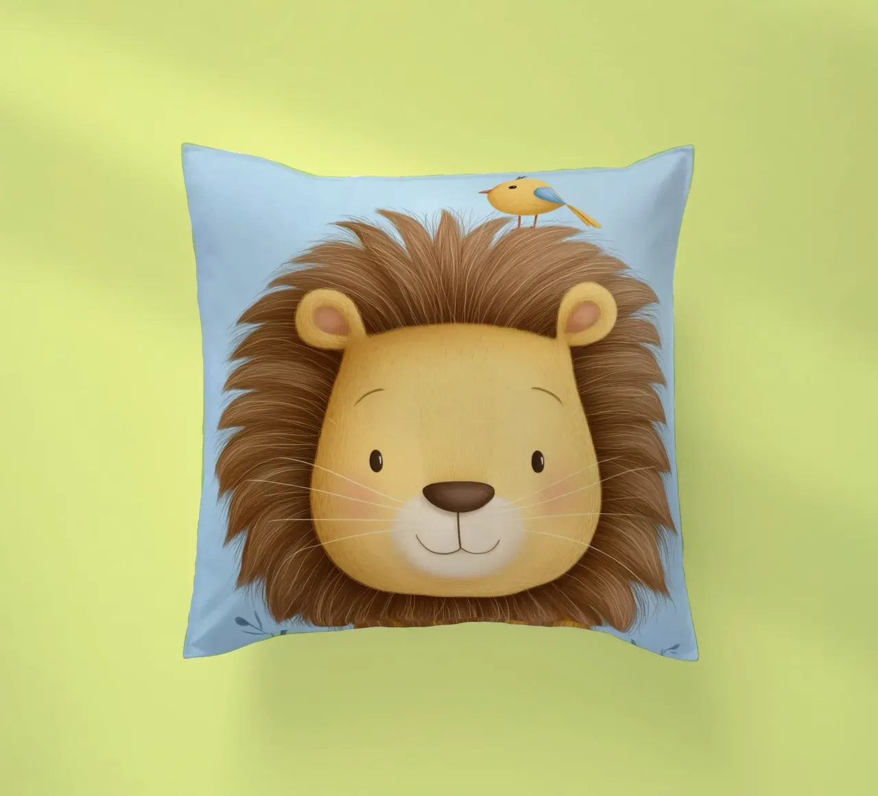 Lion & the Little Bird cuscino da Kiara
