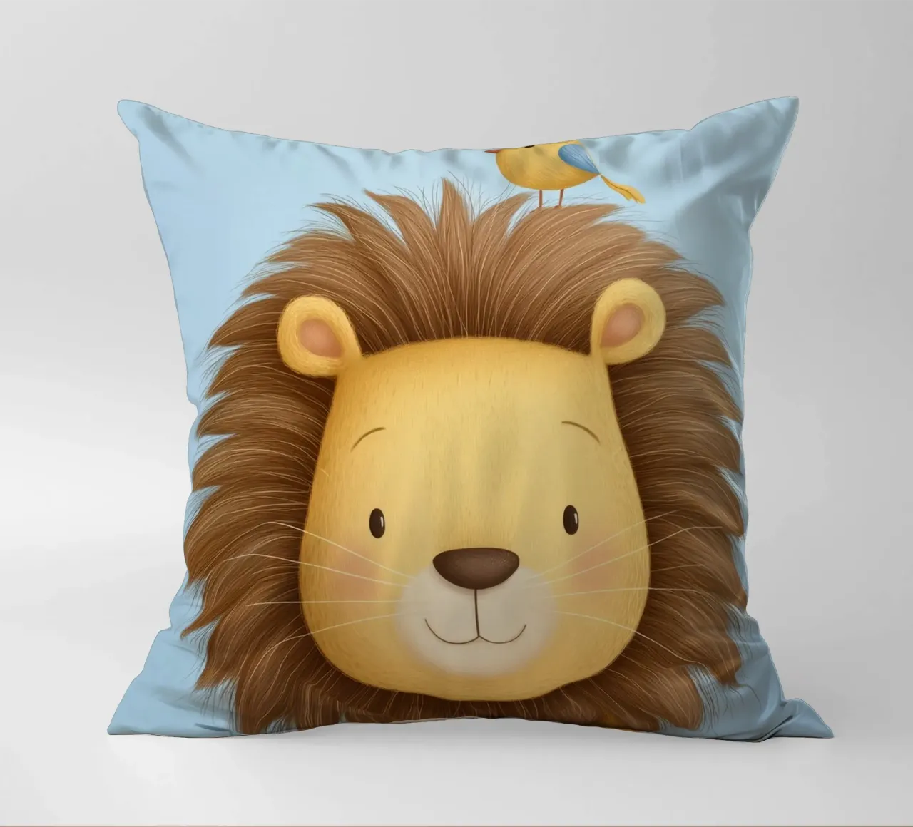 Lion & the Little Bird cuscino da Kiara