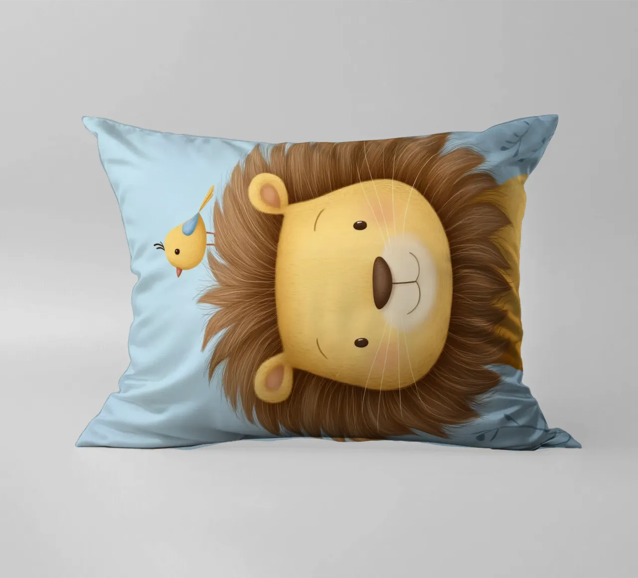 Lion & the Little Bird cuscino da Kiara