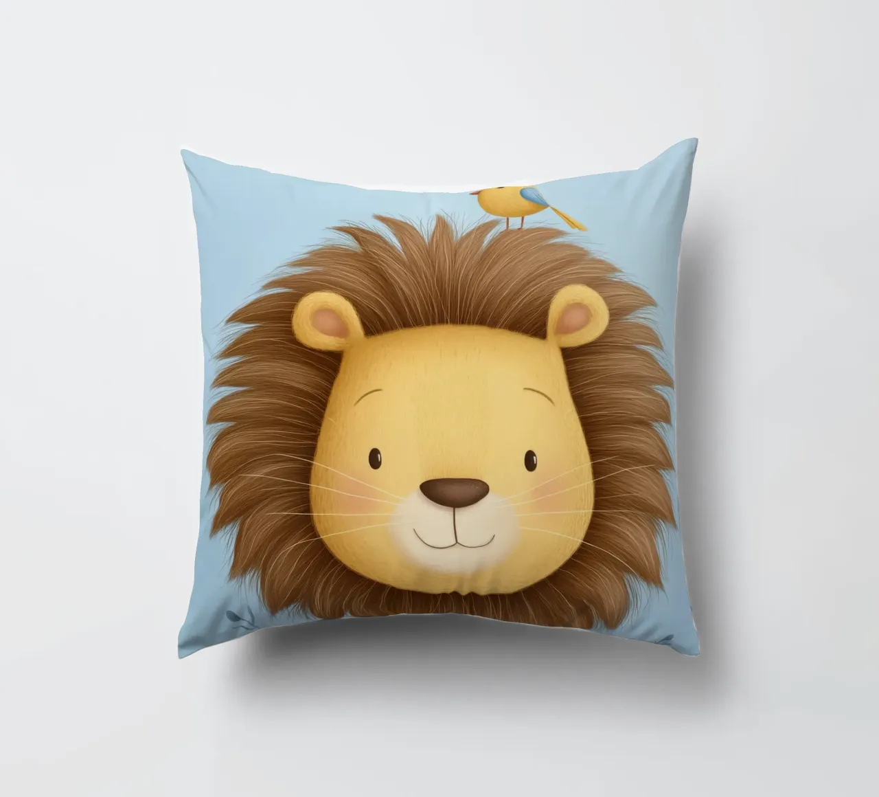 Lion & the Little Bird cuscino da Kiara