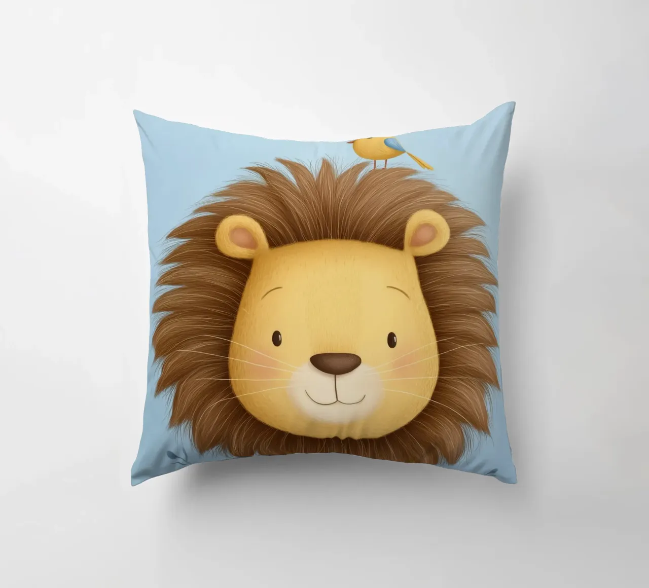 Lion & the Little Bird cuscino da Kiara