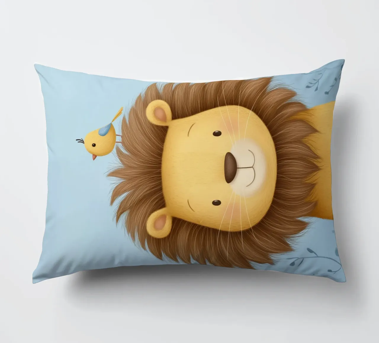 Lion & the Little Bird cuscino da Kiara