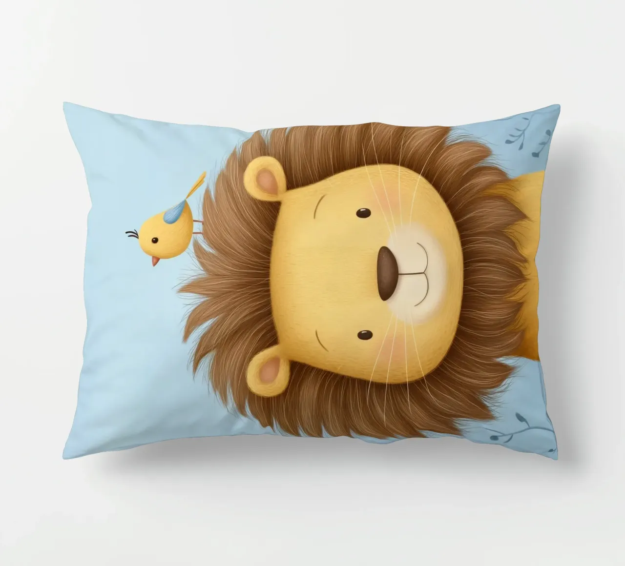 Lion & the Little Bird cuscino da Kiara