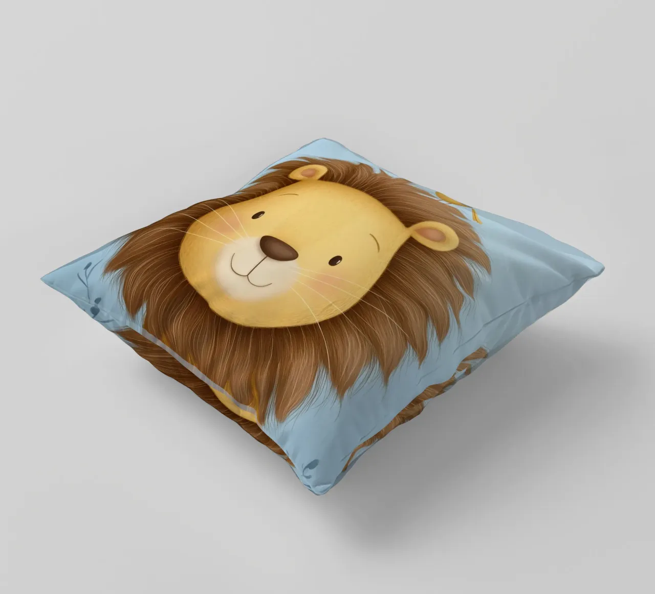 Lion & the Little Bird cuscino da Kiara