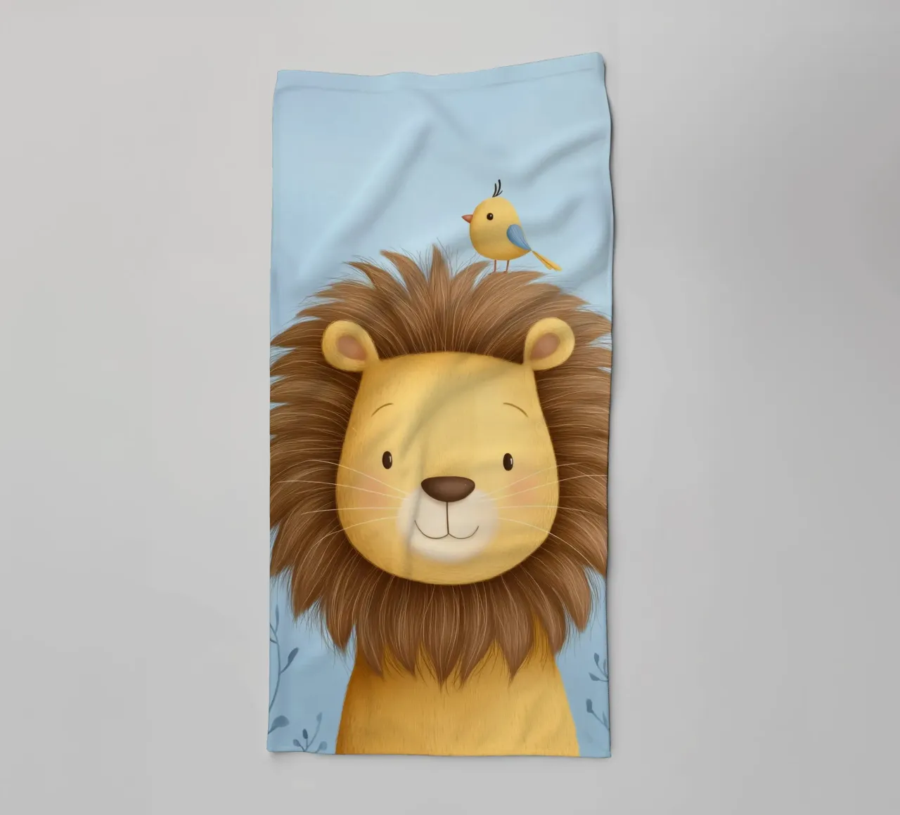 Lion & the Little Bird asciugamano da bagno da Kiara