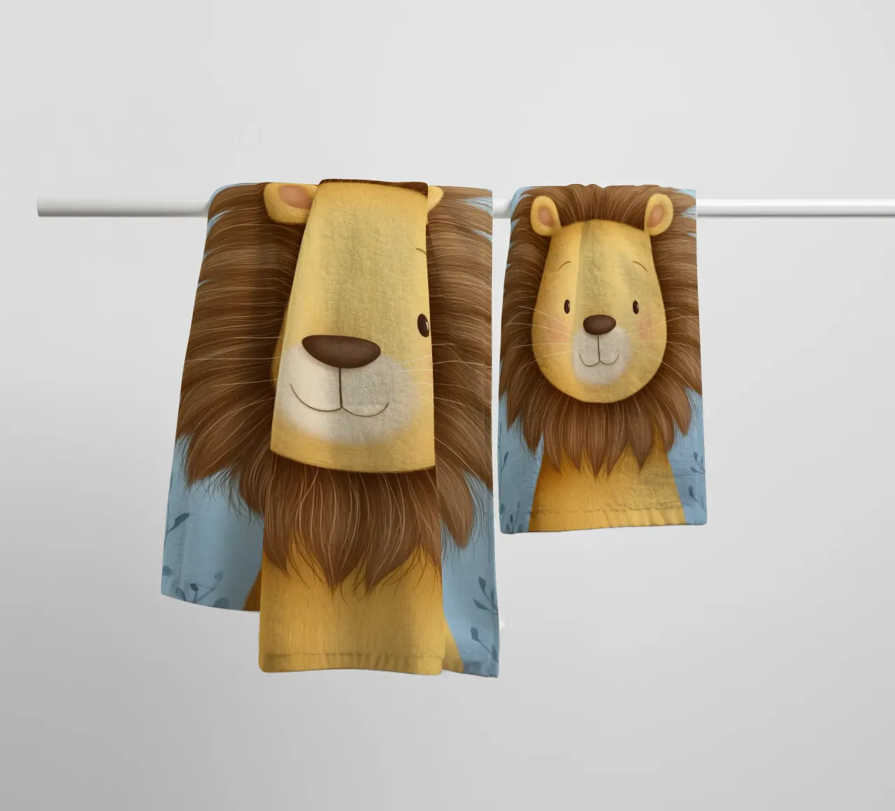 Lion & the Little Bird asciugamano da bagno da Kiara