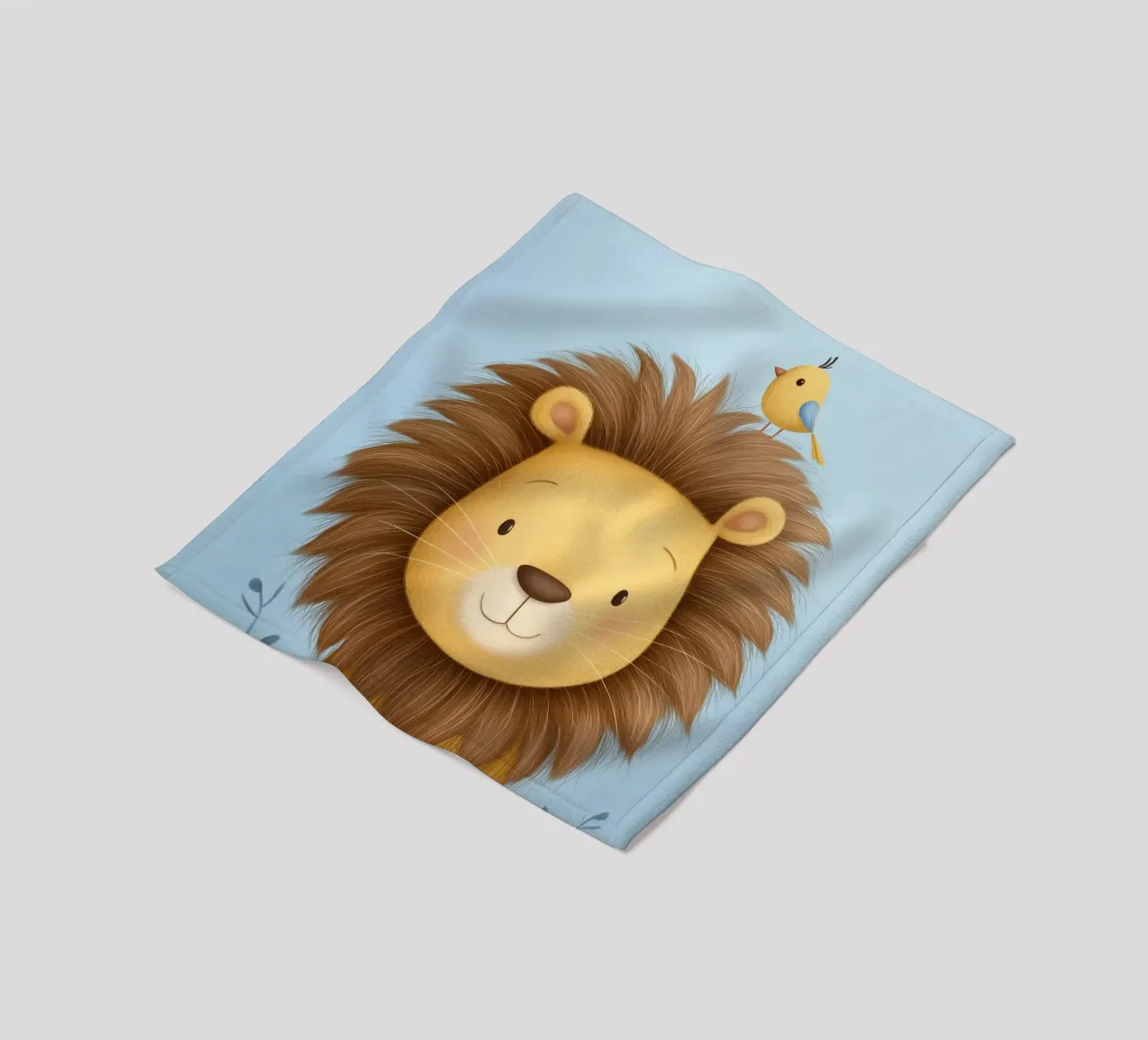Lion & the Little Bird coperta in pile da Kiara
