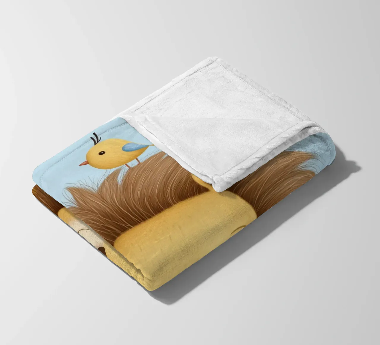 Lion & the Little Bird coperta in pile da Kiara