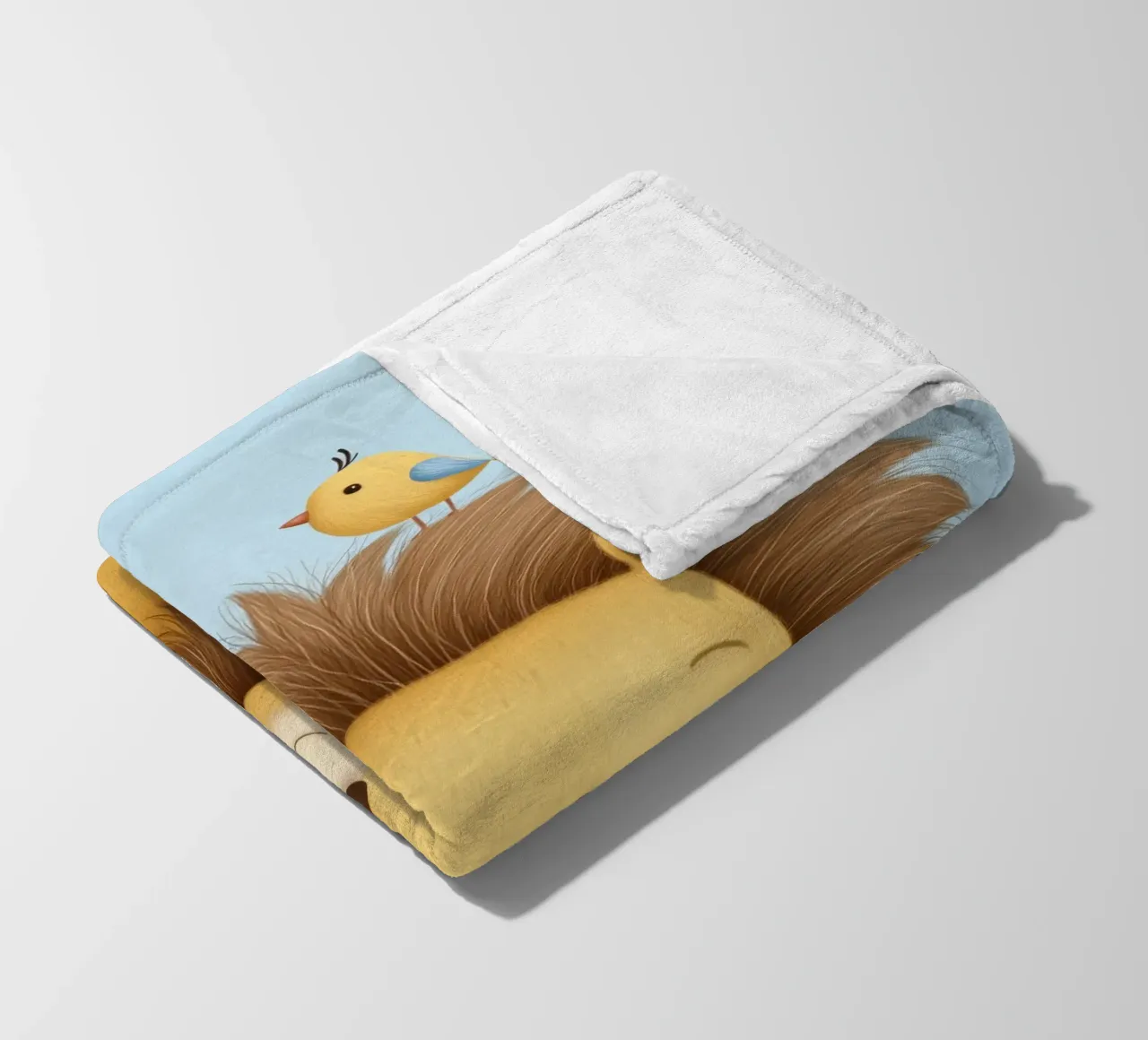 Lion & the Little Bird coperta in pile da Kiara