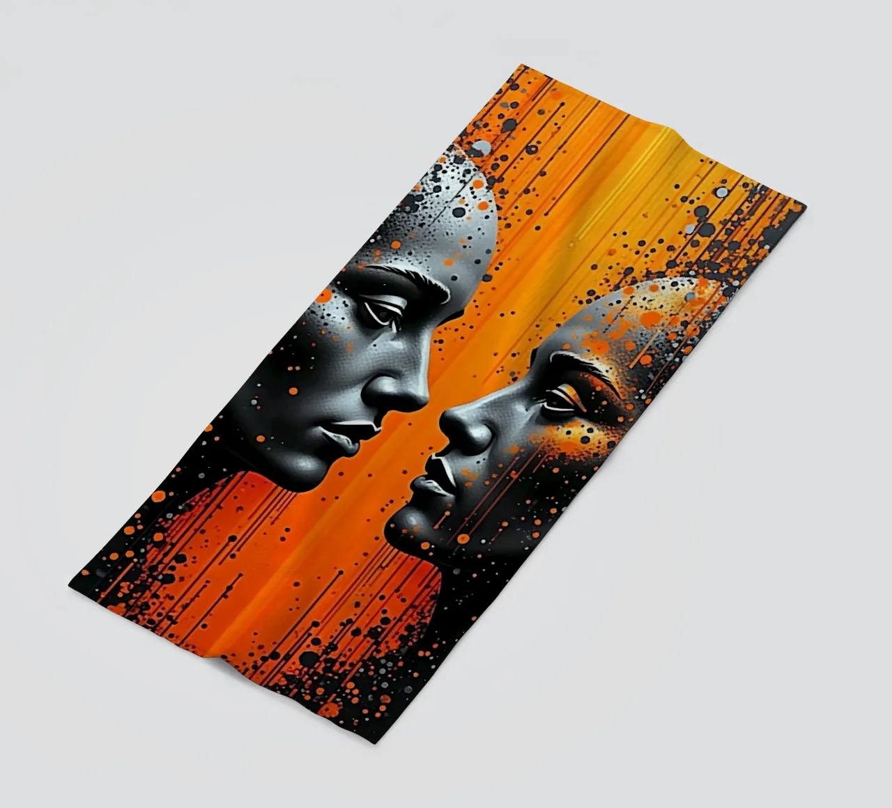 Immagine_specchio_arancio_5 telo mare da AI-Portraits by LK