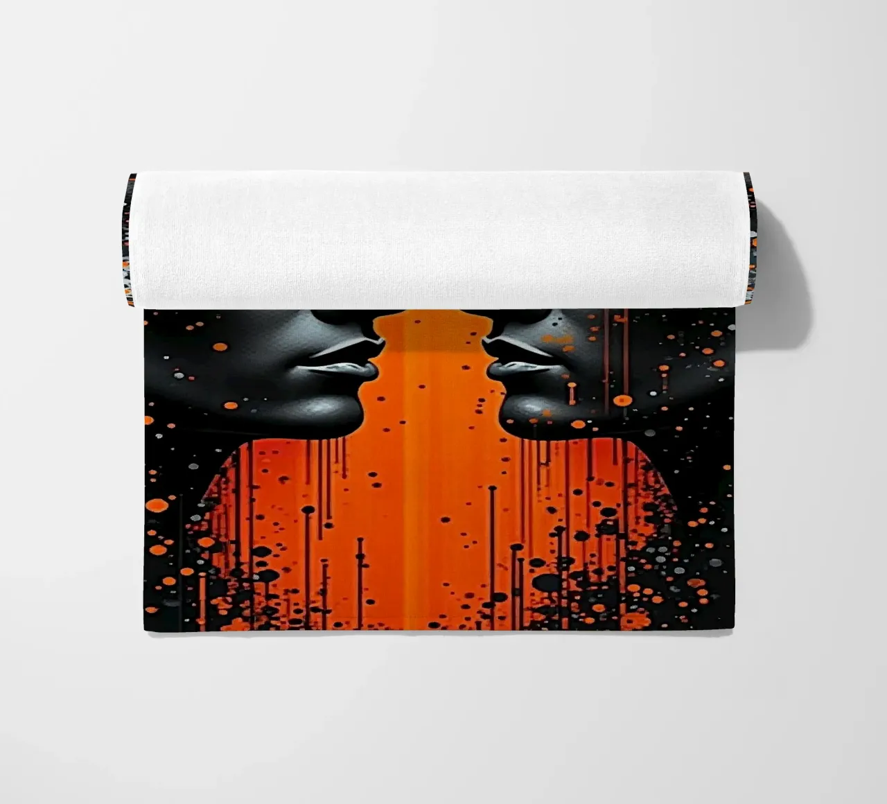 Immagine_specchio_arancio_5 telo mare da AI-Portraits by LK
