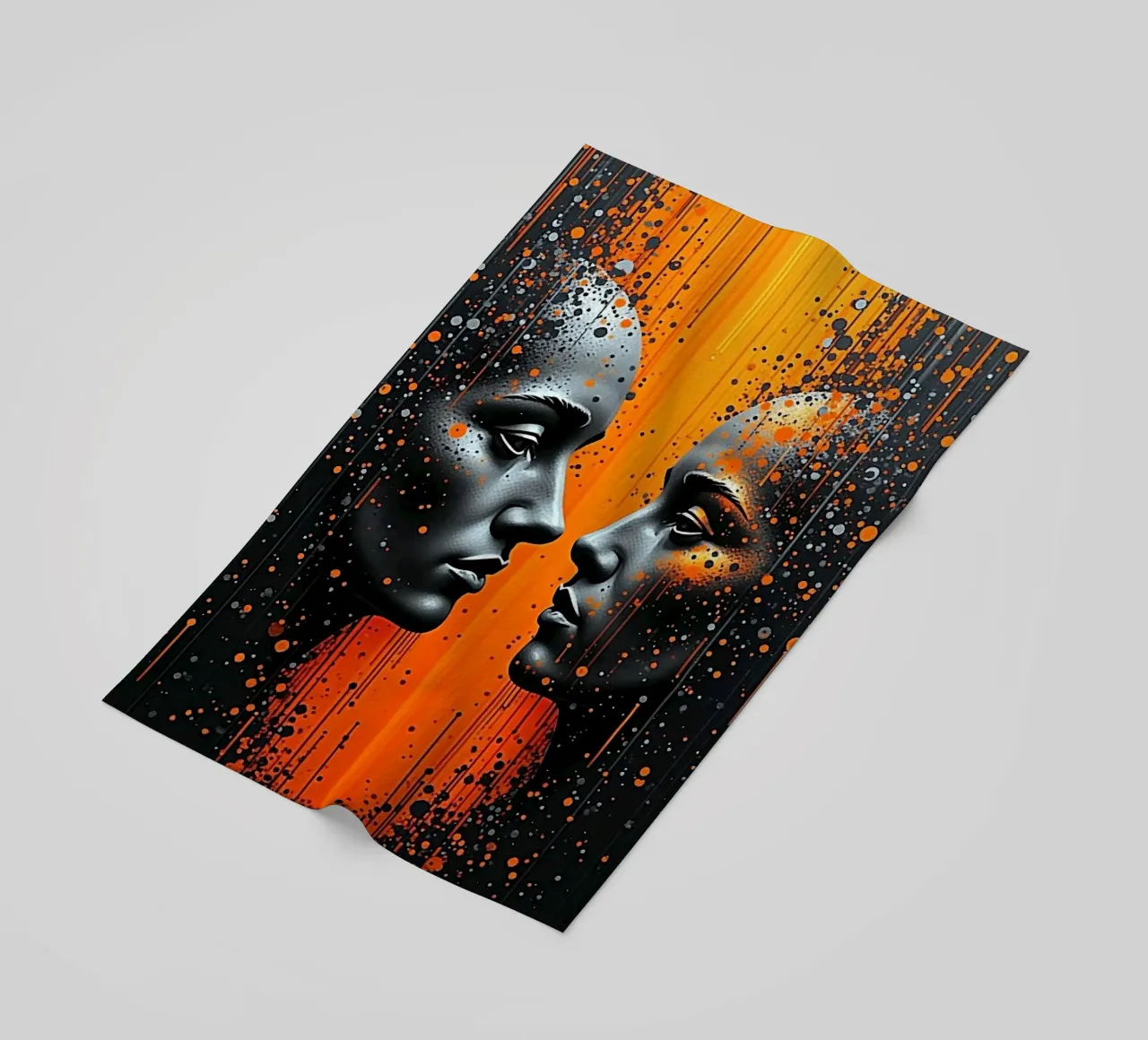 Immagine_specchio_arancio_5 telo mare da AI-Portraits by LK