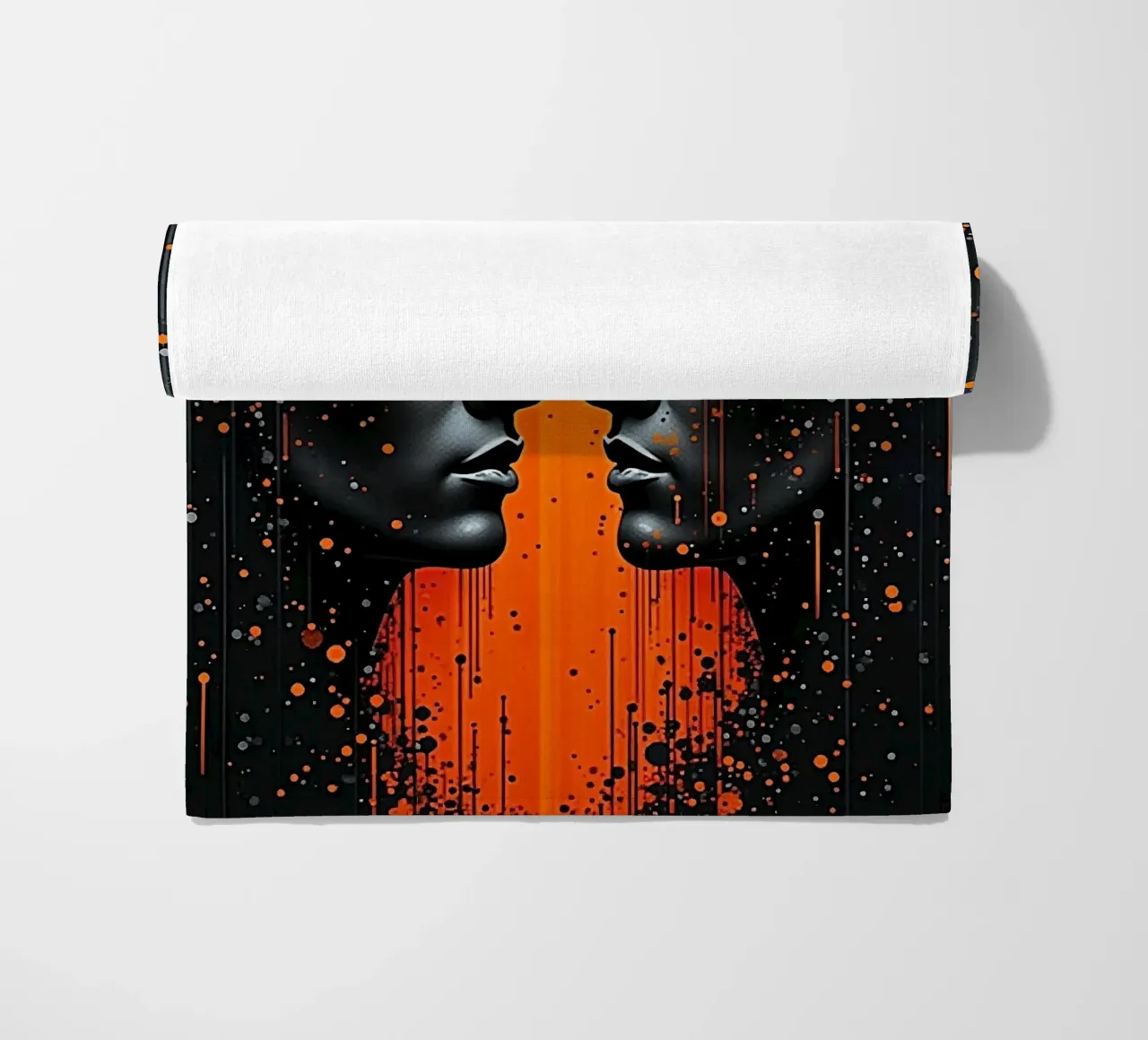 Immagine_specchio_arancio_5 telo mare da AI-Portraits by LK