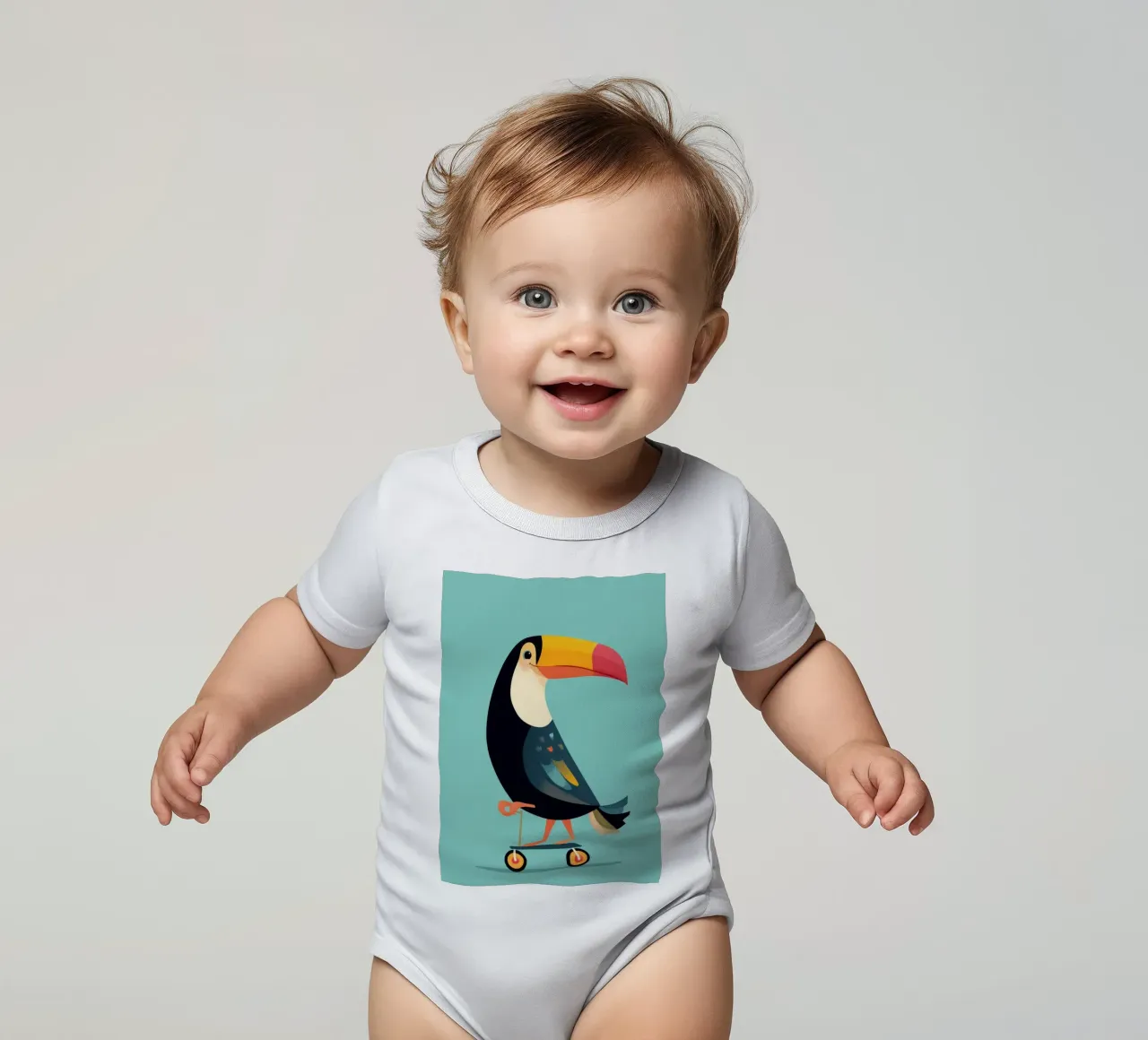 Scooter Toucan body neonato maniche corte da Kiara