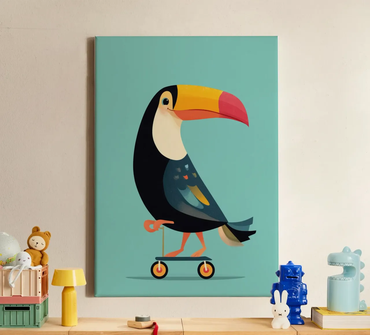 Scooter Toucan tela con Cornice a cassetta da Kiara