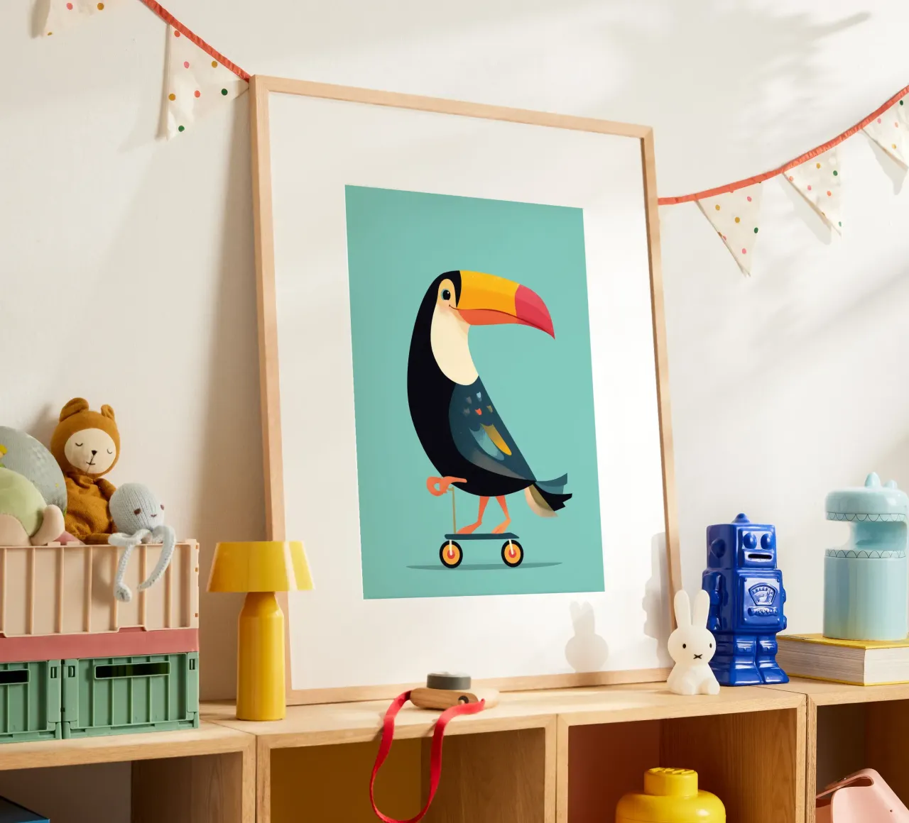 Scooter Toucan poster con telaio in alluminio da Kiara