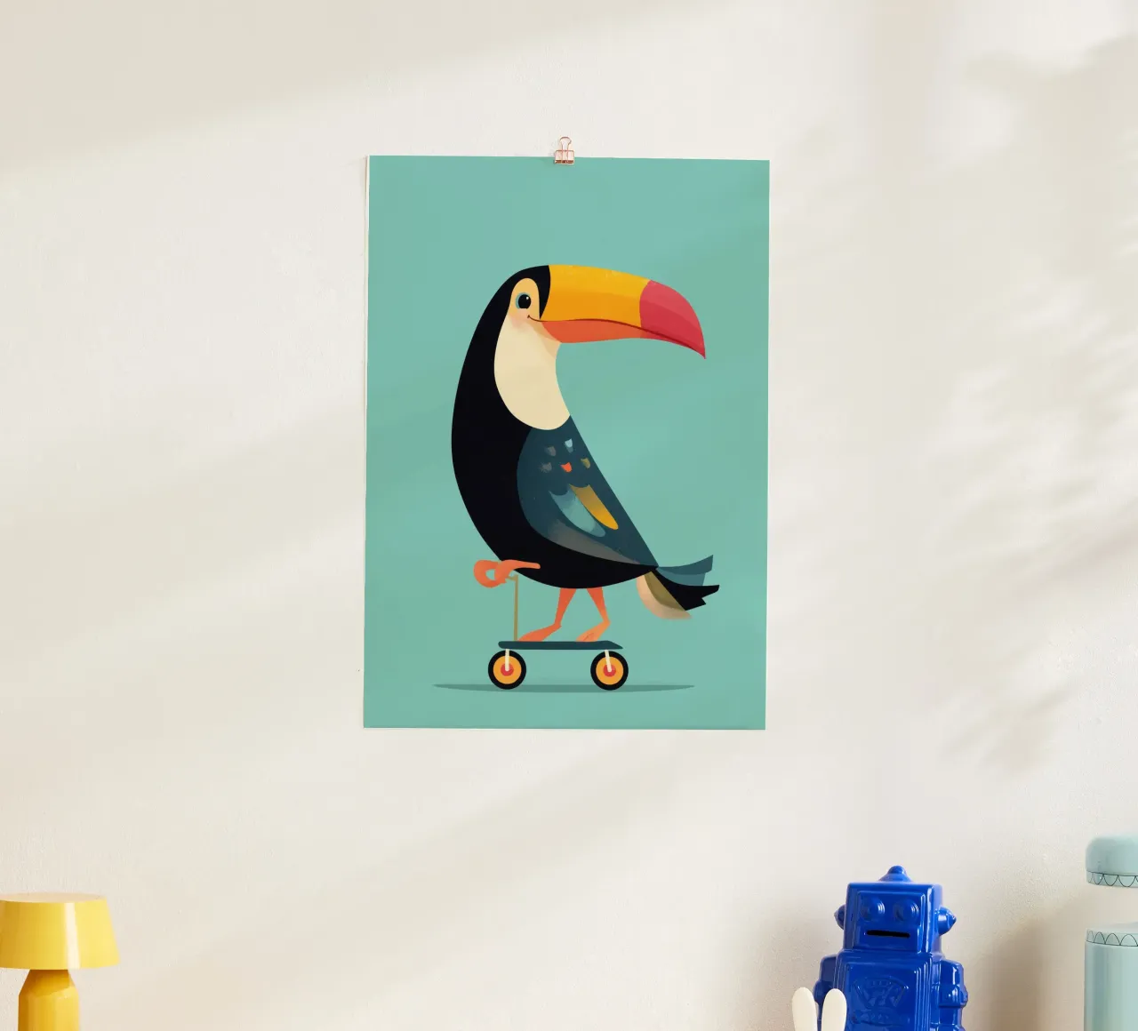 Scooter Toucan poster con telaio in alluminio da Kiara
