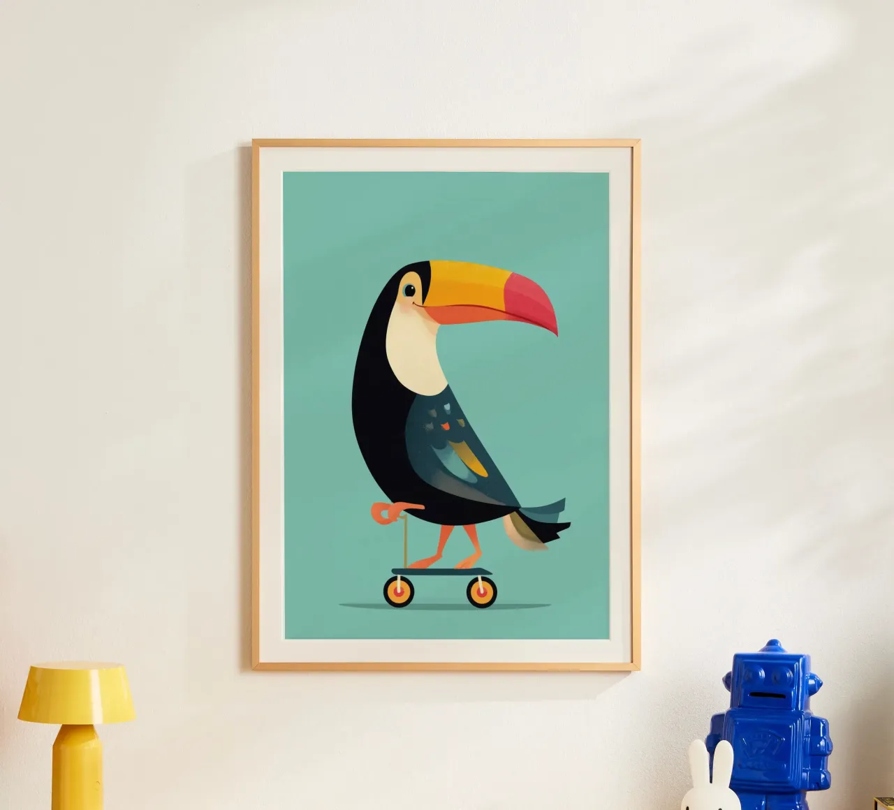 Scooter Toucan poster con telaio in alluminio da Kiara