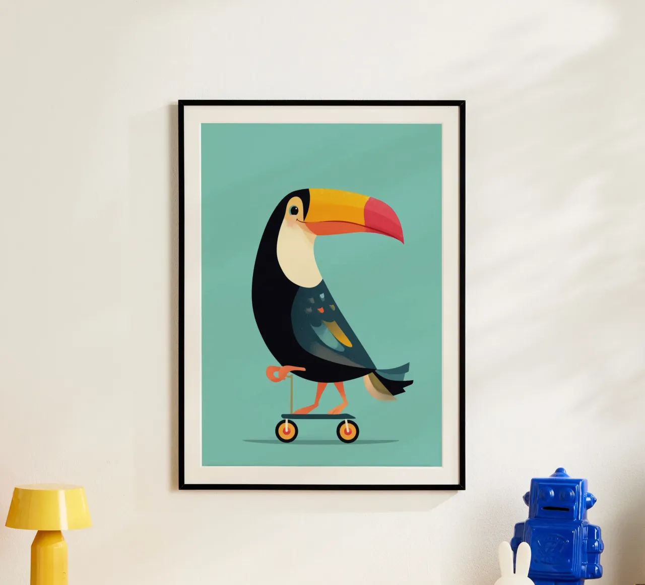 Scooter Toucan poster con telaio in alluminio da Kiara
