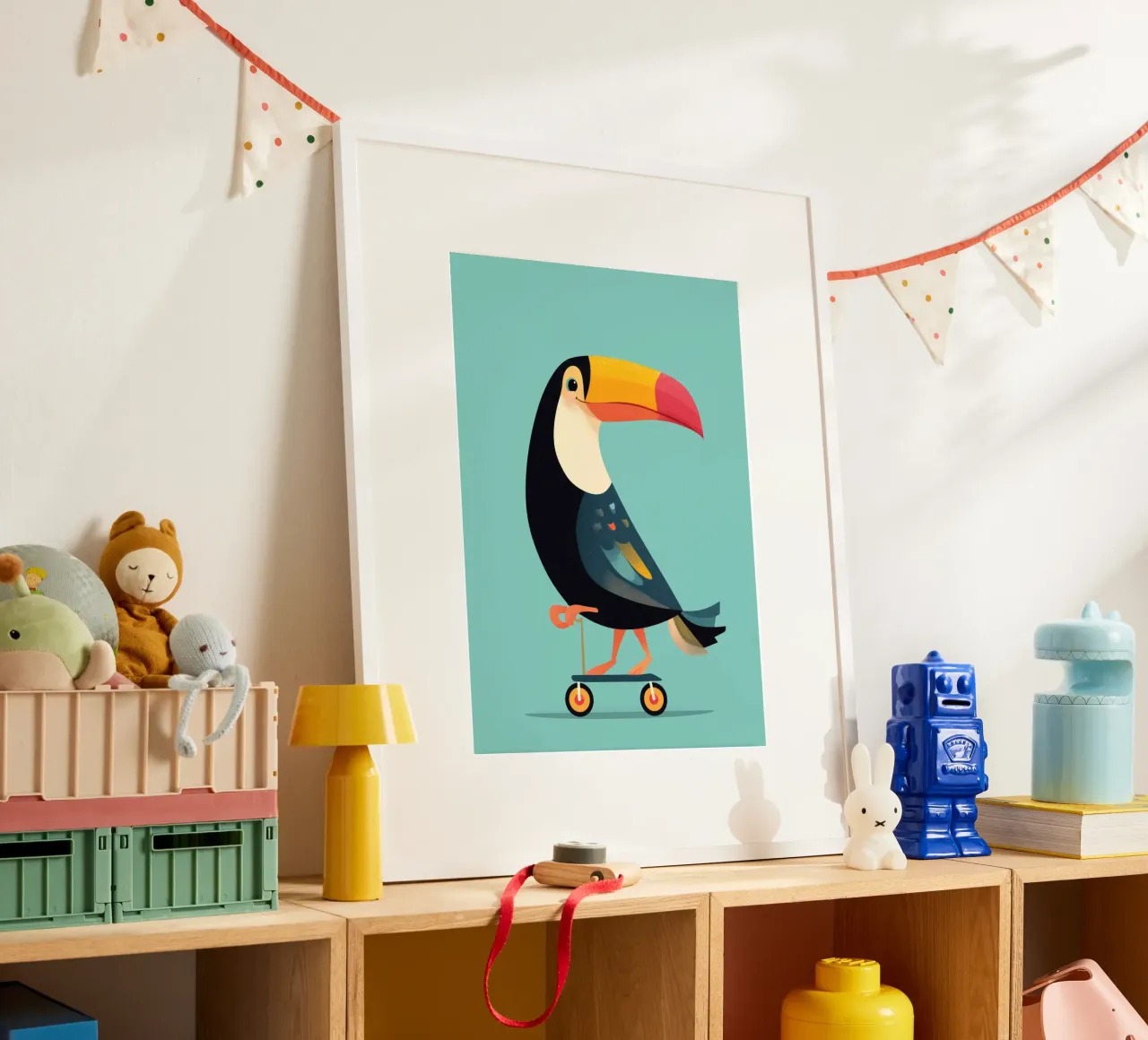 Scooter Toucan poster con telaio in alluminio da Kiara