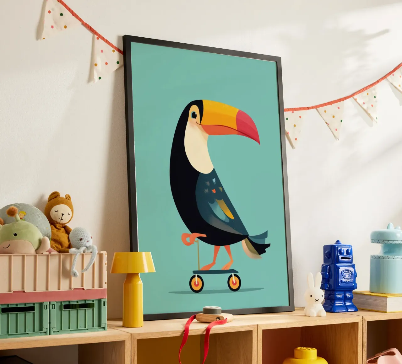 Scooter Toucan poster con telaio in alluminio da Kiara