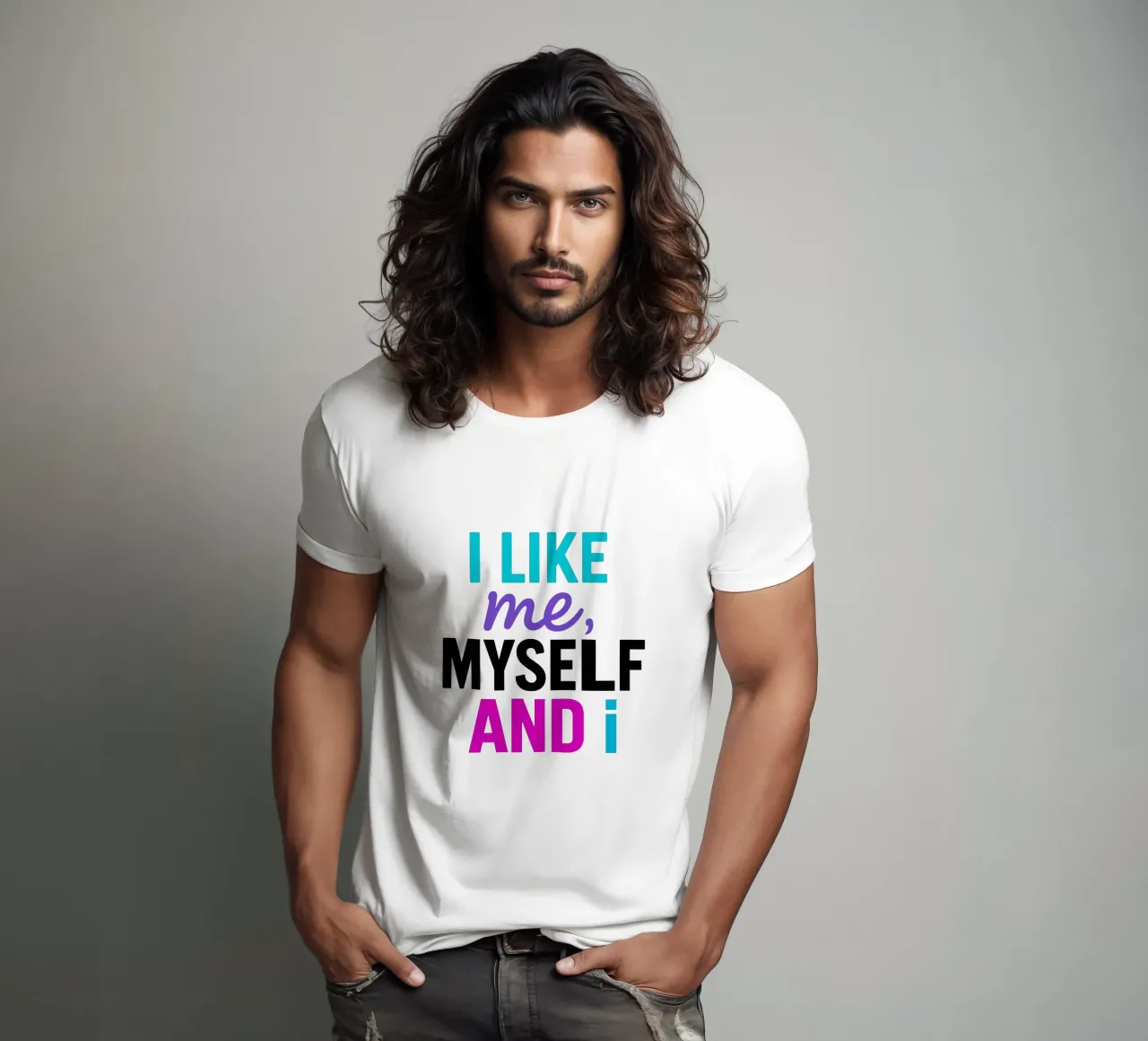 I LIKE ME MYSELF AND I t-shirt da Vintage Van Gogh