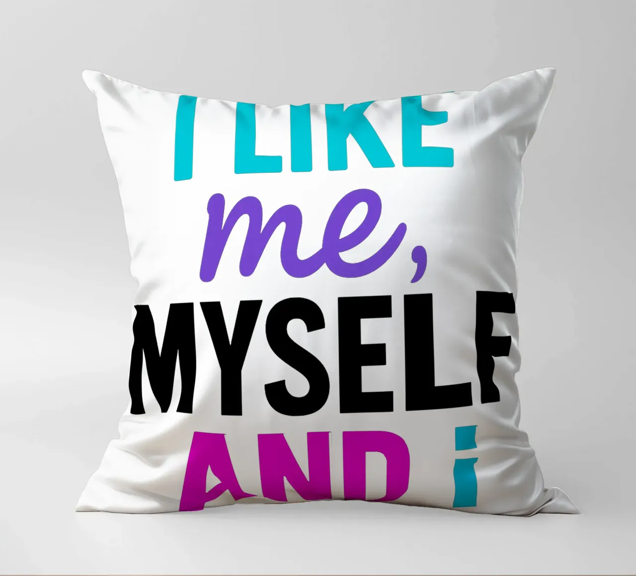 I LIKE ME MYSELF AND I cuscino da Vintage Van Gogh