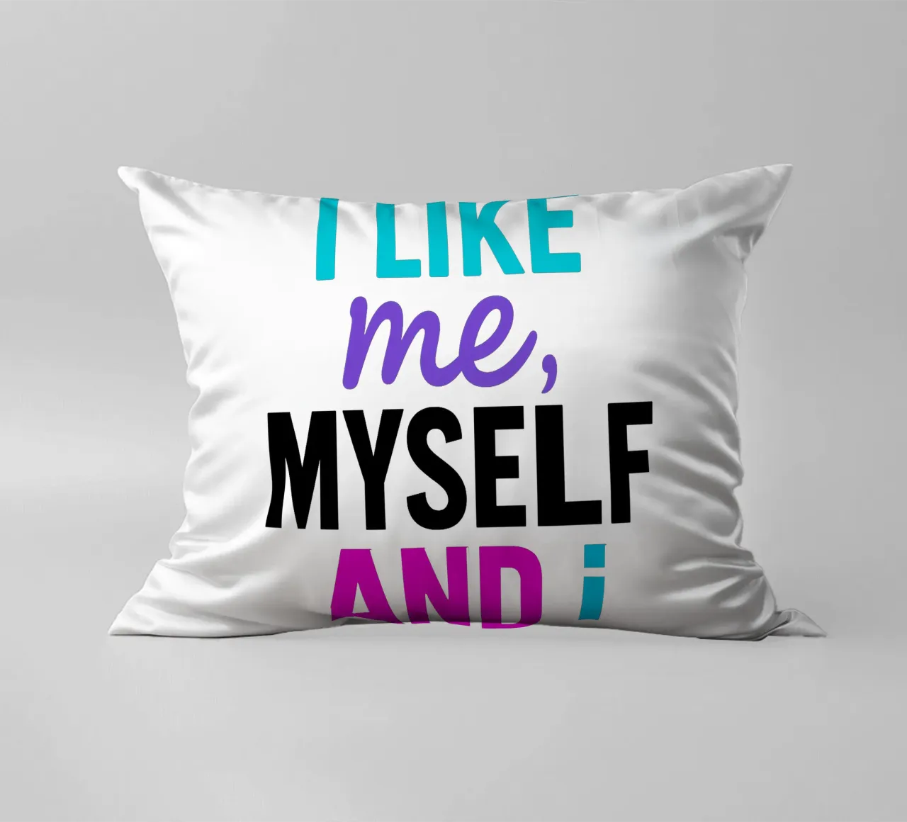 I LIKE ME MYSELF AND I cuscino da Vintage Van Gogh