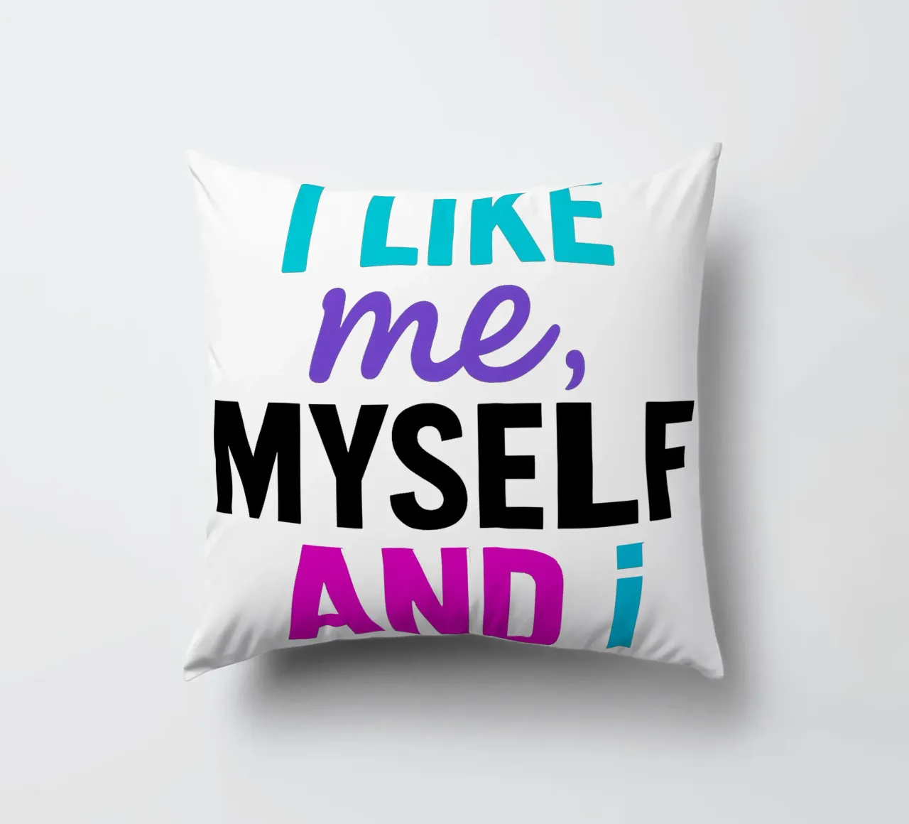 I LIKE ME MYSELF AND I cuscino da Vintage Van Gogh