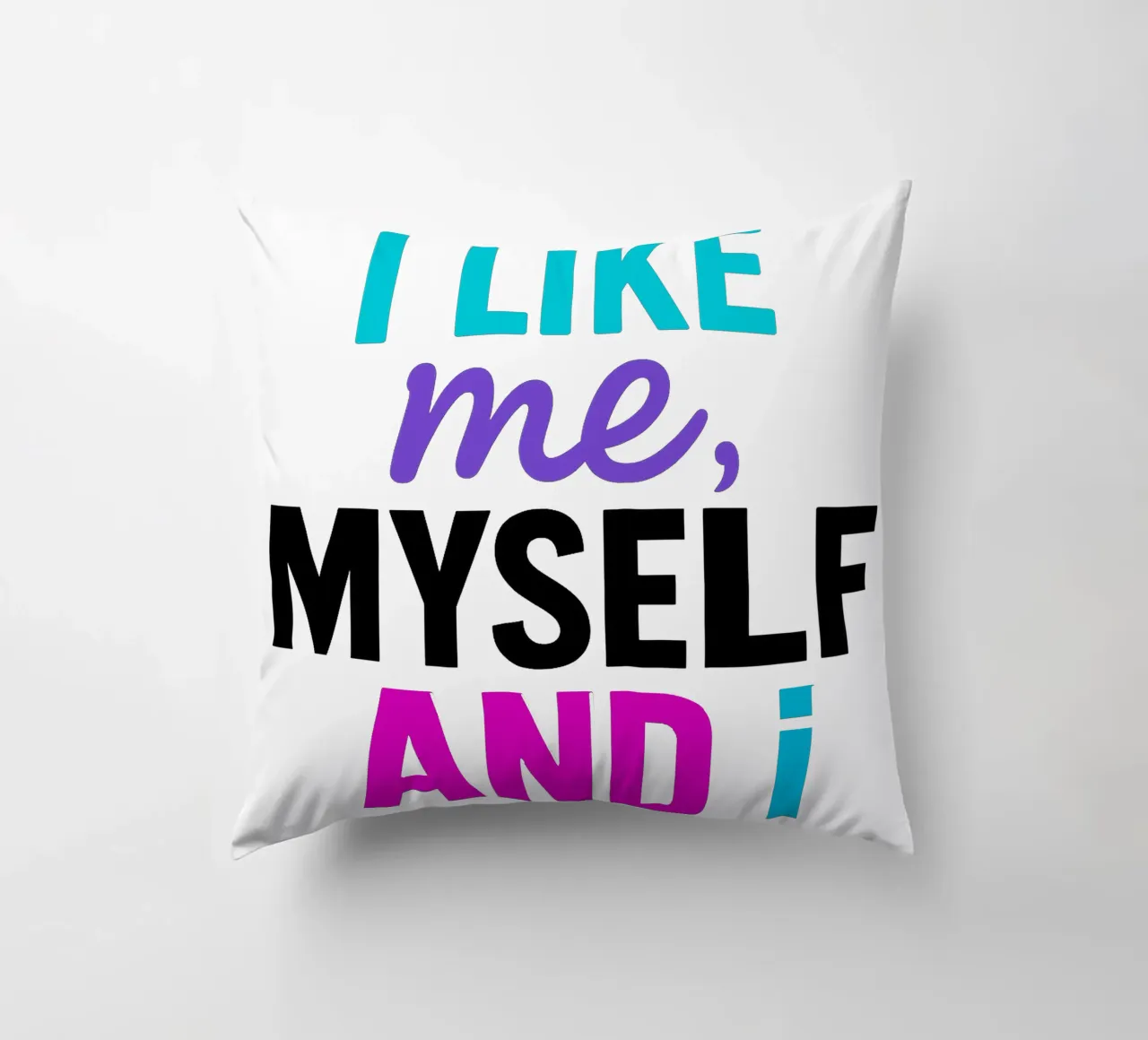 I LIKE ME MYSELF AND I cuscino da Vintage Van Gogh