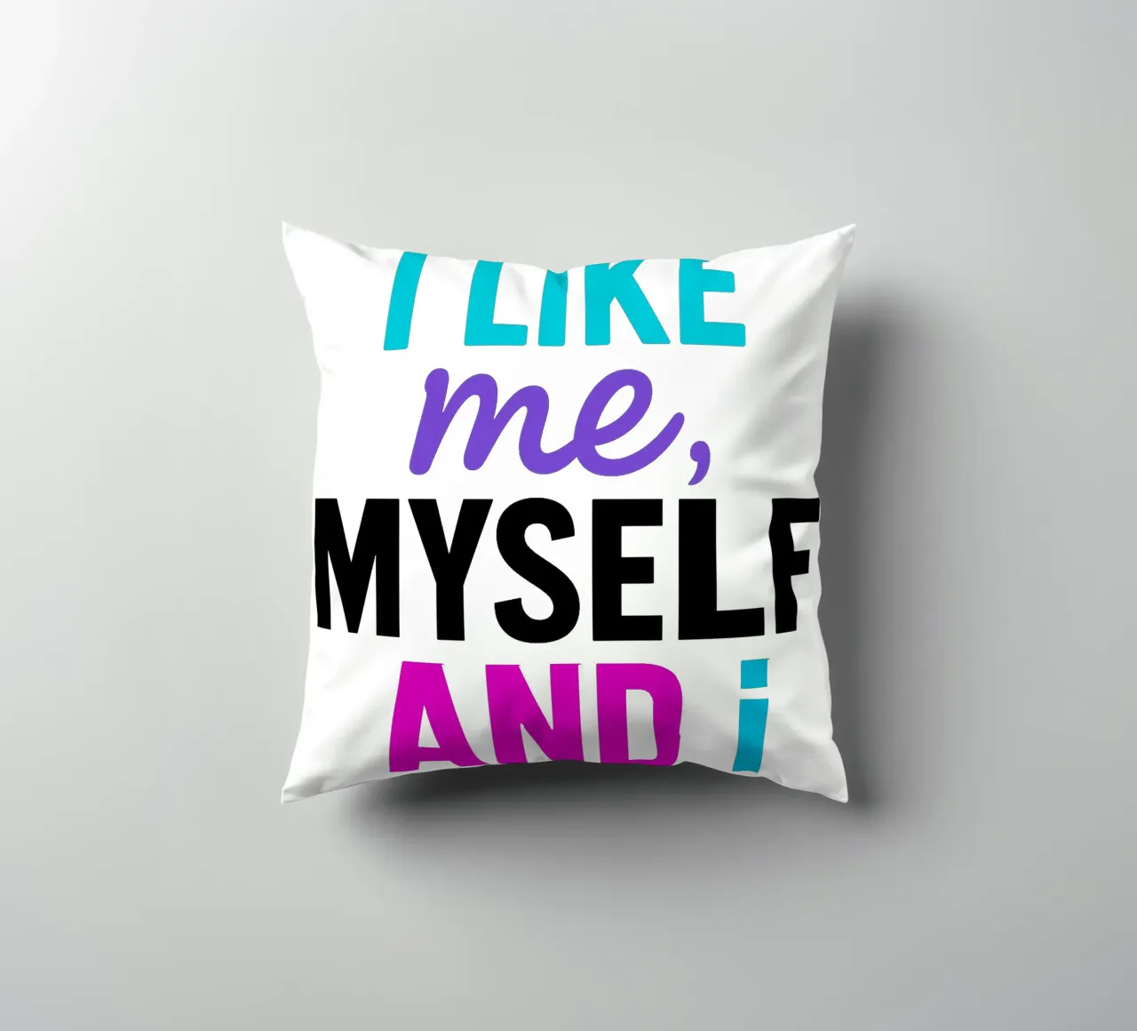 I LIKE ME MYSELF AND I cuscino da Vintage Van Gogh