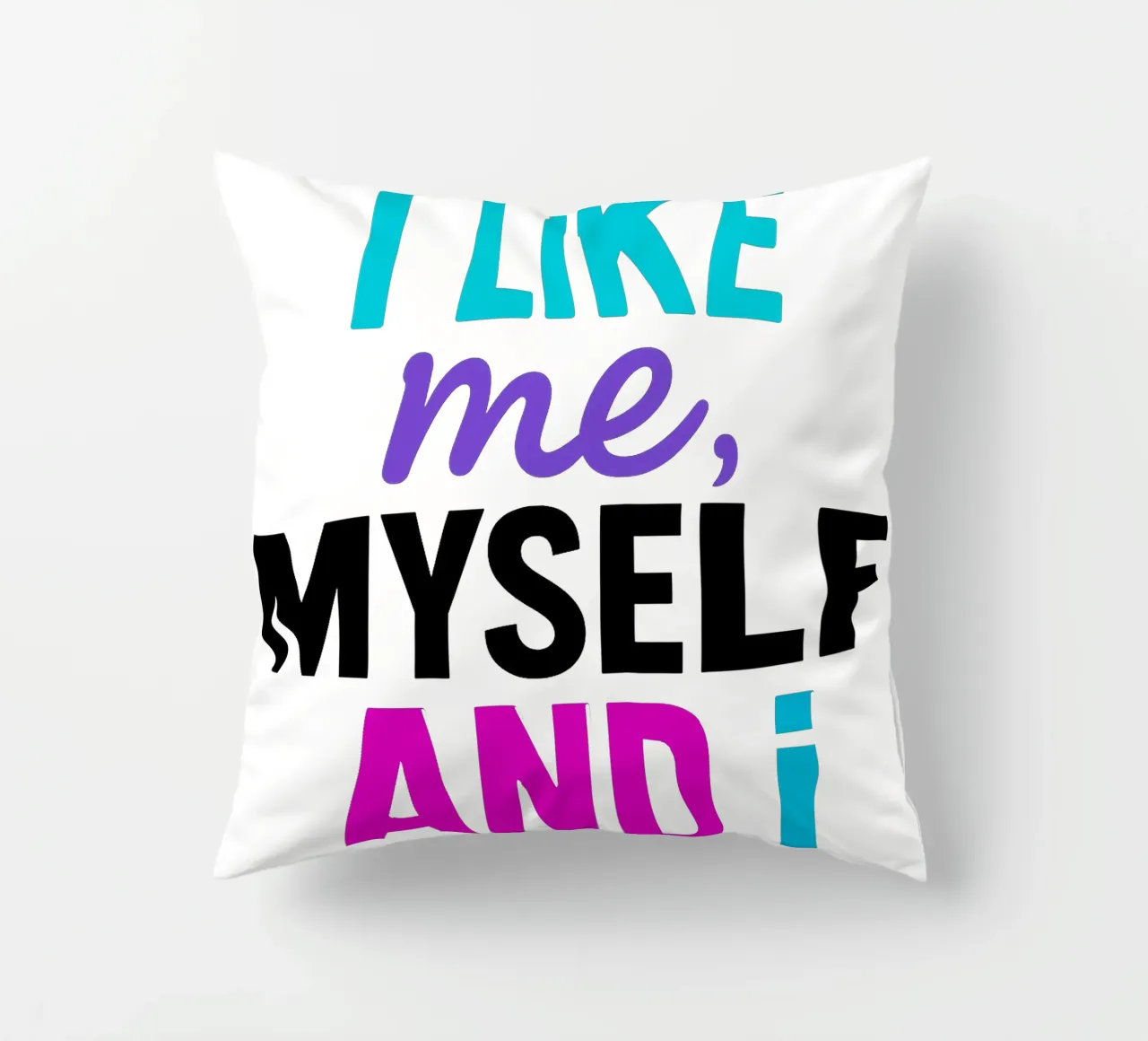 I LIKE ME MYSELF AND I cuscino da Vintage Van Gogh