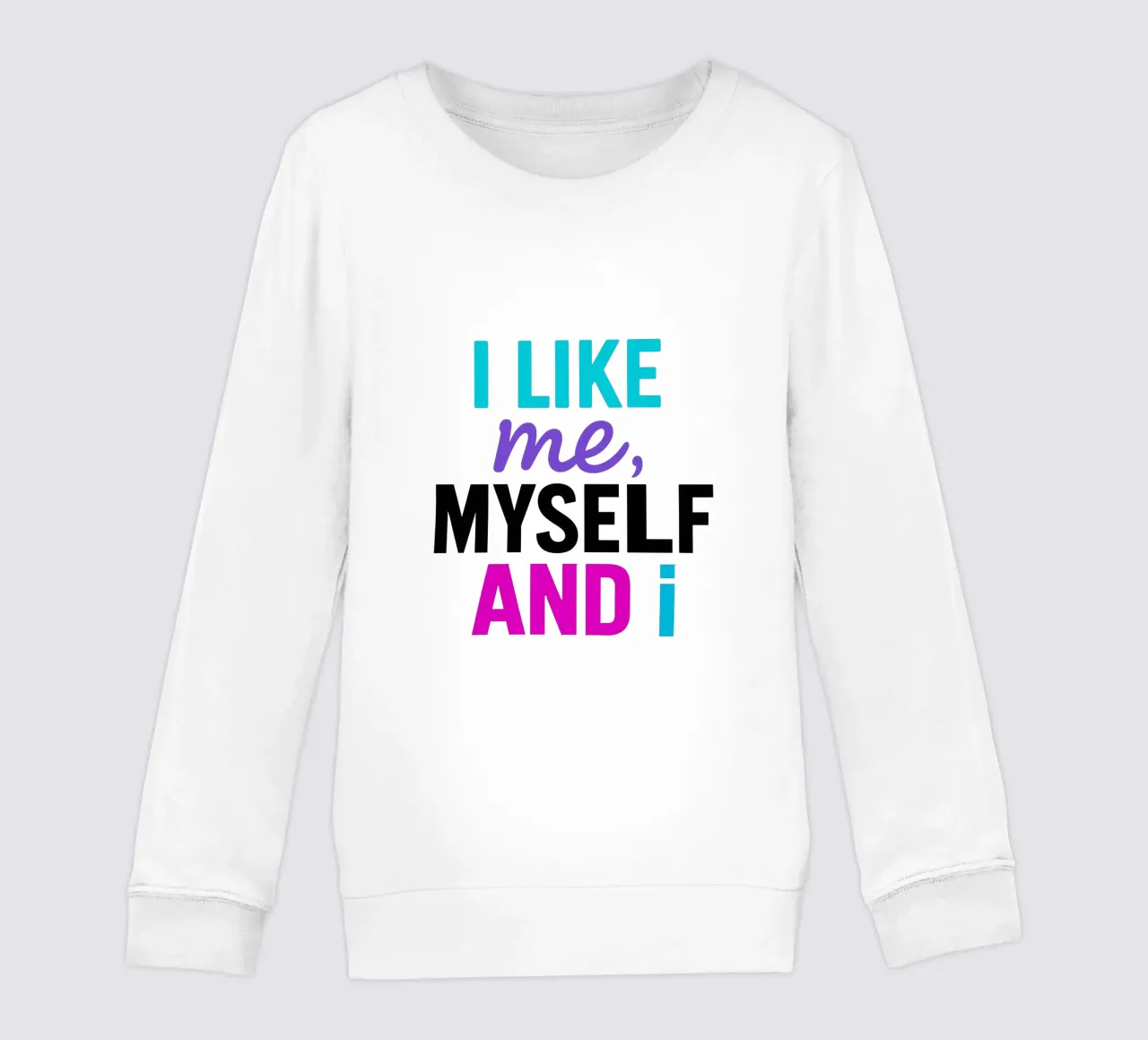 I LIKE ME MYSELF AND I felpa bambino da Vintage Van Gogh