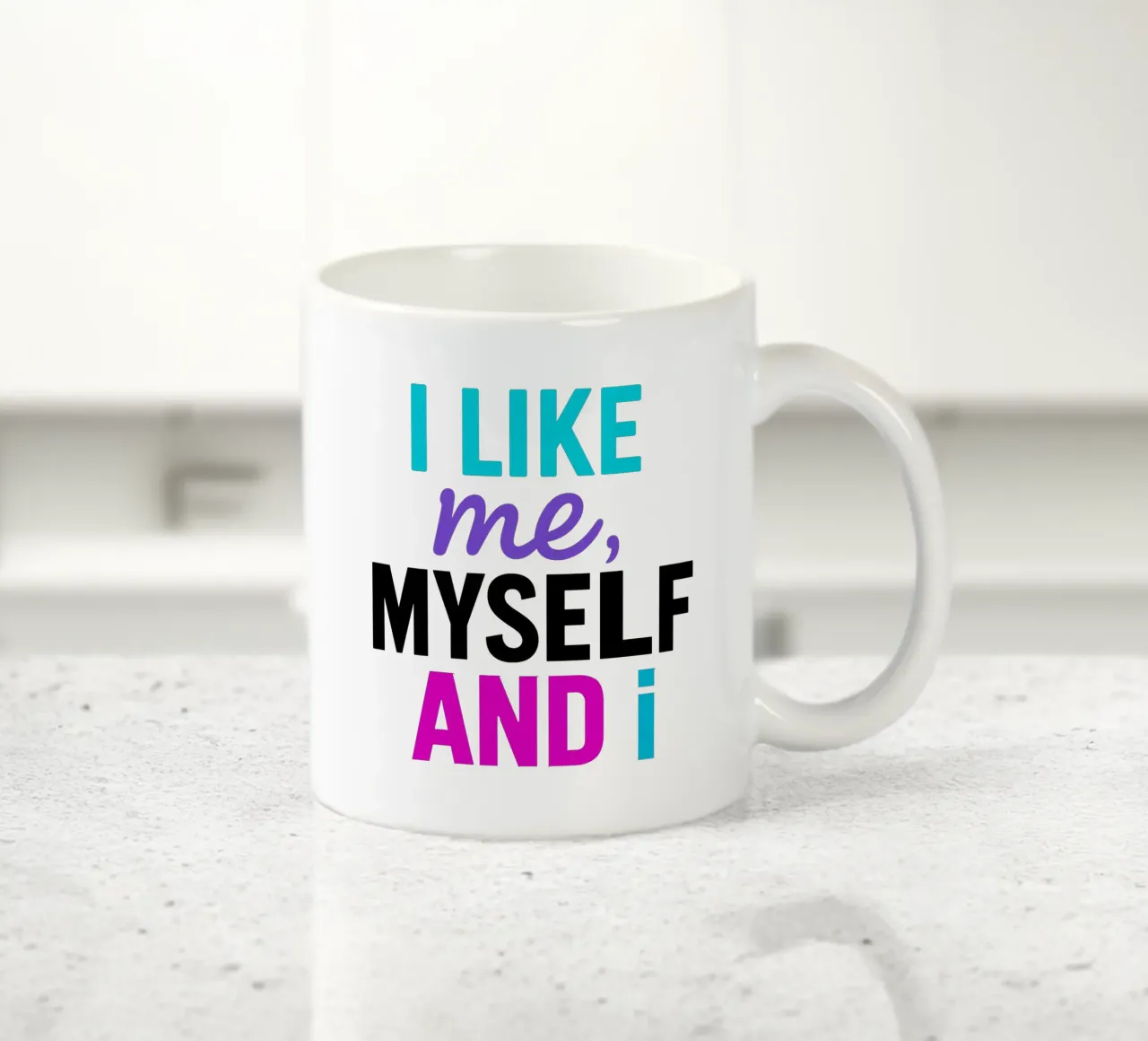 I LIKE ME MYSELF AND I tazza in ceramica da Vintage Van Gogh