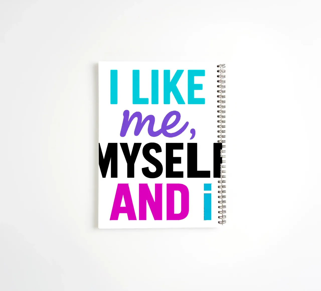 I LIKE ME MYSELF AND I diario ad anelli da Vintage Van Gogh