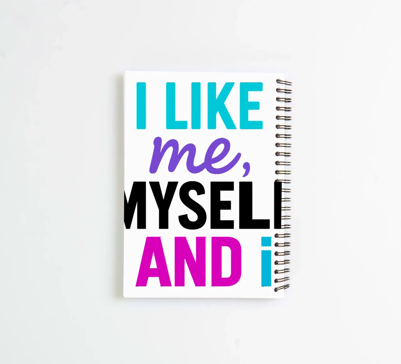 I LIKE ME MYSELF AND I diario ad anelli da Vintage Van Gogh