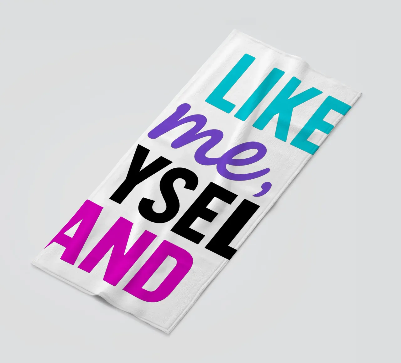 I LIKE ME MYSELF AND I telo mare da Vintage Van Gogh