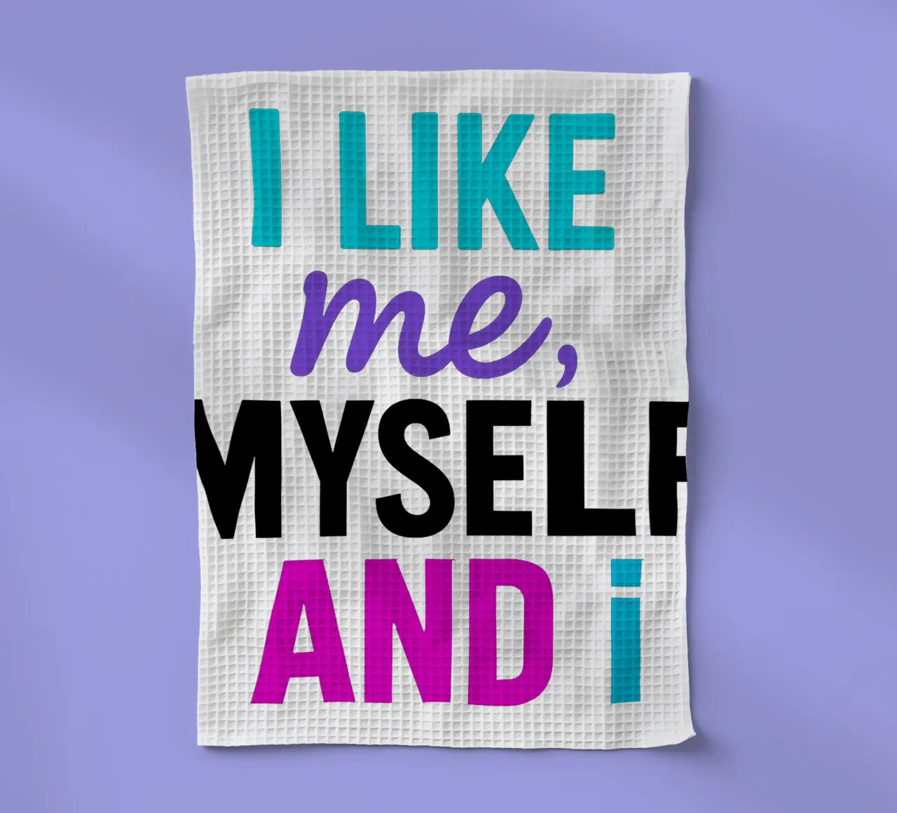 I LIKE ME MYSELF AND I canovaccio da cucina da Vintage Van Gogh