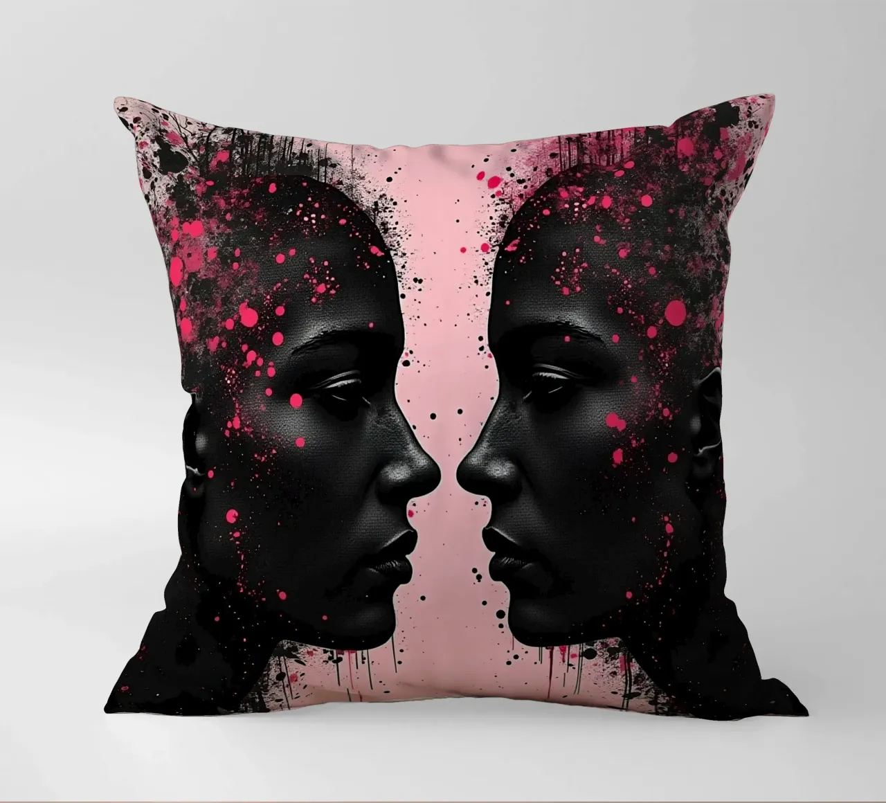 Specchio_rosa_2 cuscino da AI-Portraits by LK