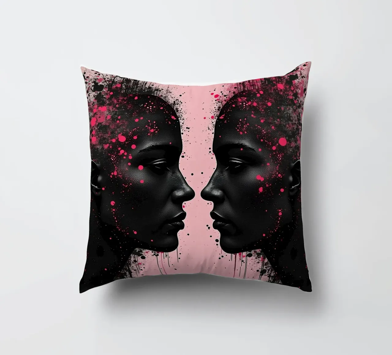 Specchio_rosa_2 cuscino da AI-Portraits by LK