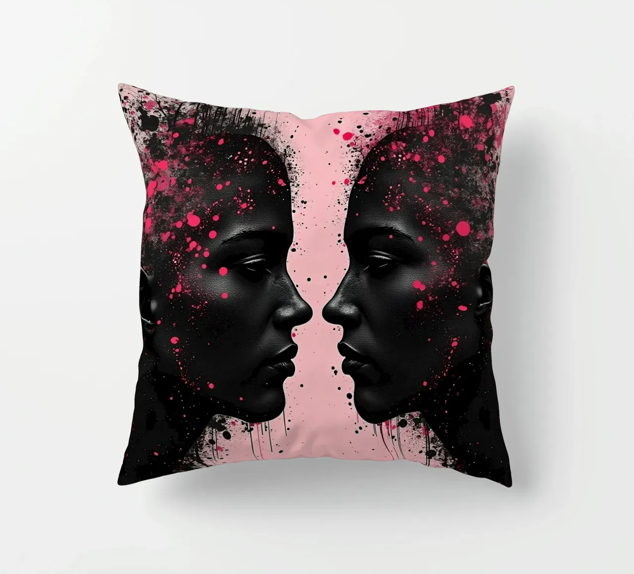 Specchio_rosa_2 cuscino da AI-Portraits by LK