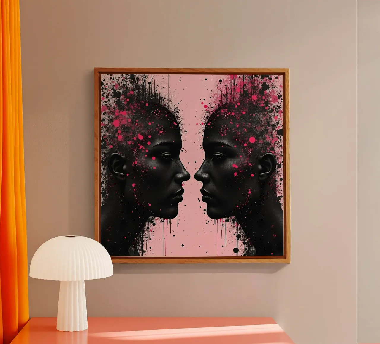 Specchio_rosa_2 plexiglass da AI-Portraits by LK