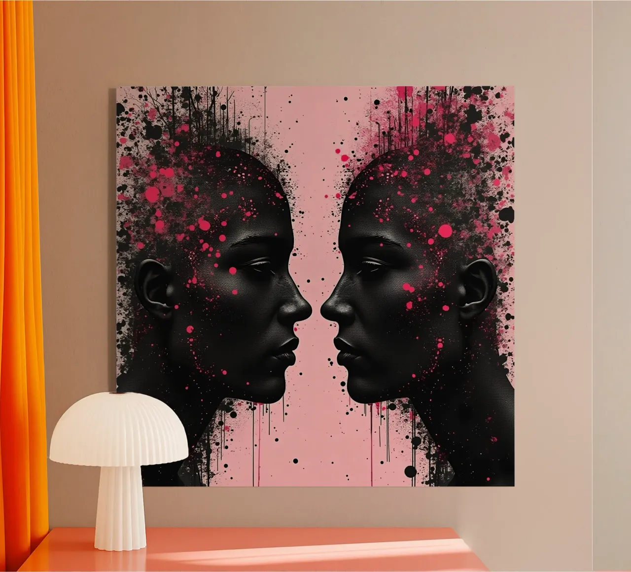 Specchio_rosa_2 plexiglass da AI-Portraits by LK